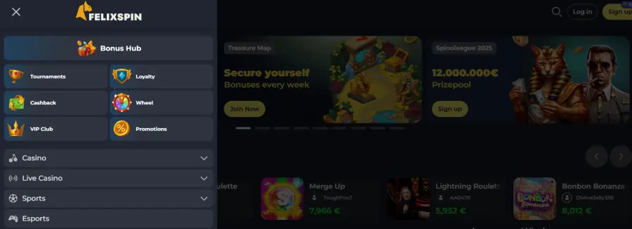 Felixspin casino